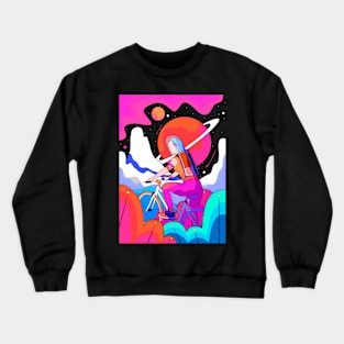 Space biker Crewneck Sweatshirt